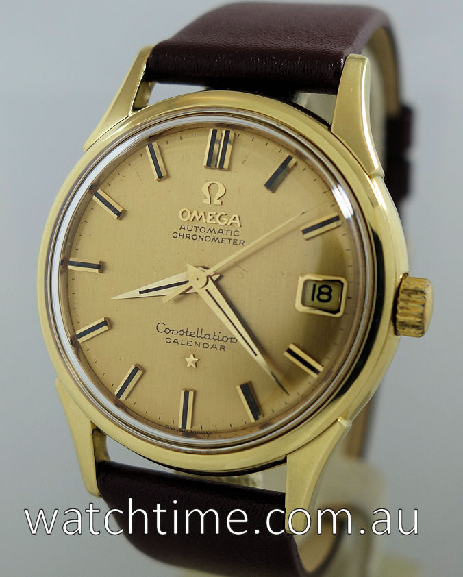 Omega Constellation Calendar 18k Gold c1965 - Watchtime.com.au