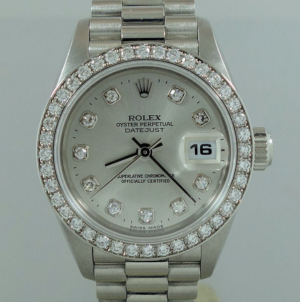 Rolex Lady Datejust Platinum & Diamonds 69136