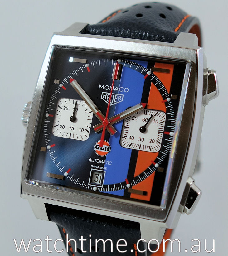 Tag heuer monaco calibre 11 gulf special clearance edition