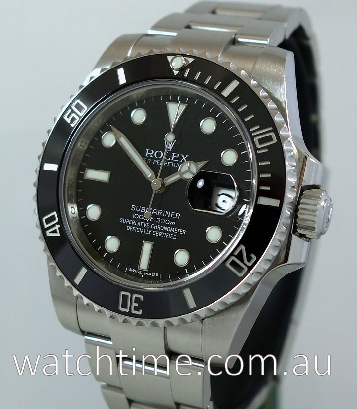 Rolex Submariner Date Ceramic 116610LN 2013 box & card - Watchtime.com.au