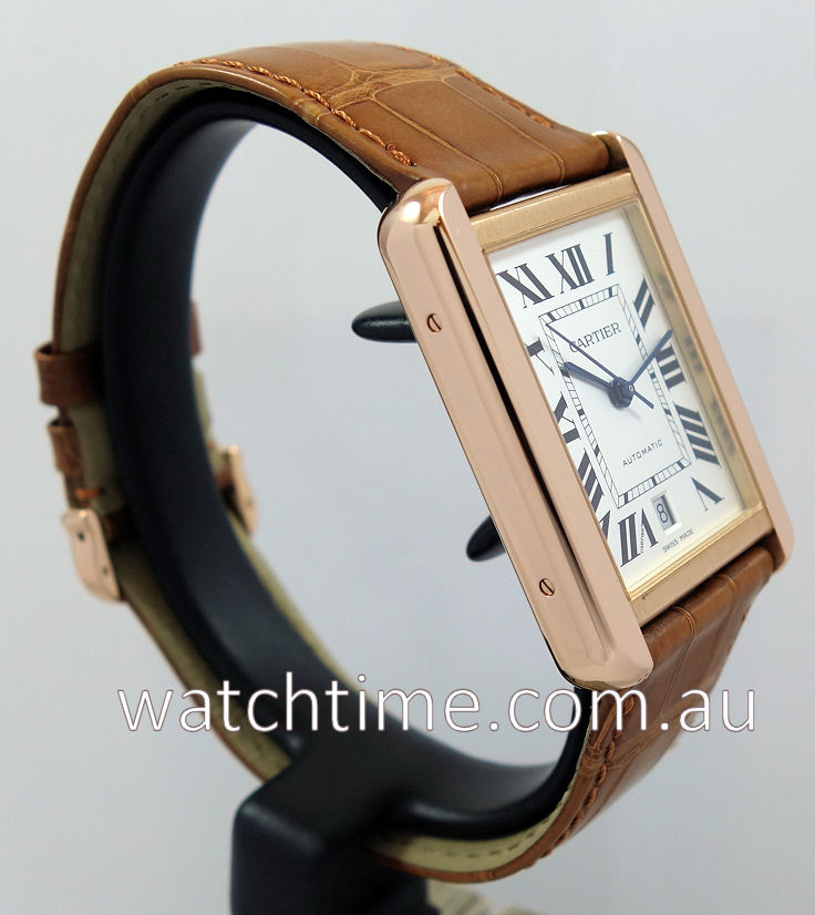 Cartier Tank Solo Extra Large Rose Golde Steel Rose Gold W5200026
