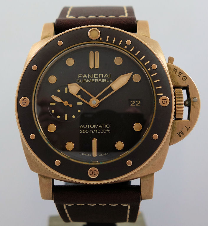 Panerai Luminor Submersible Bronzo PAM00968 Brown Dial 47mm