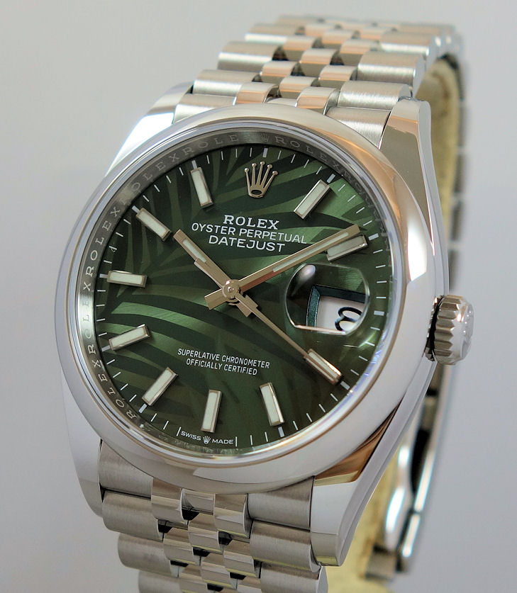 Datejust 36 olive discount green