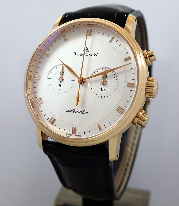 Blancpain Villeret Chronograph 18K Pink Gold 4082 40mm Watchtime