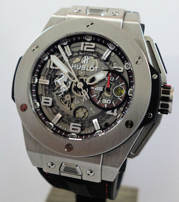 HUBLOT Big Bang Fusion FERRARI  Ltd. Edn. 1000 pieces 401.NX.0123.GR Full AD Service.