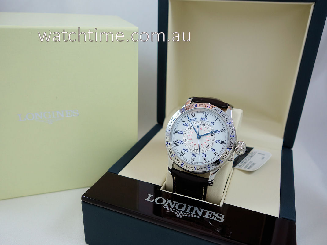 LONGINES LINDBERGH HOUR ANGLE L2.678.4.11.0 Steel 47.5mm