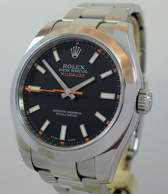 Rolex Milgauss 116400 Black-dial, Clear Sapphire - Watchtime.com.au